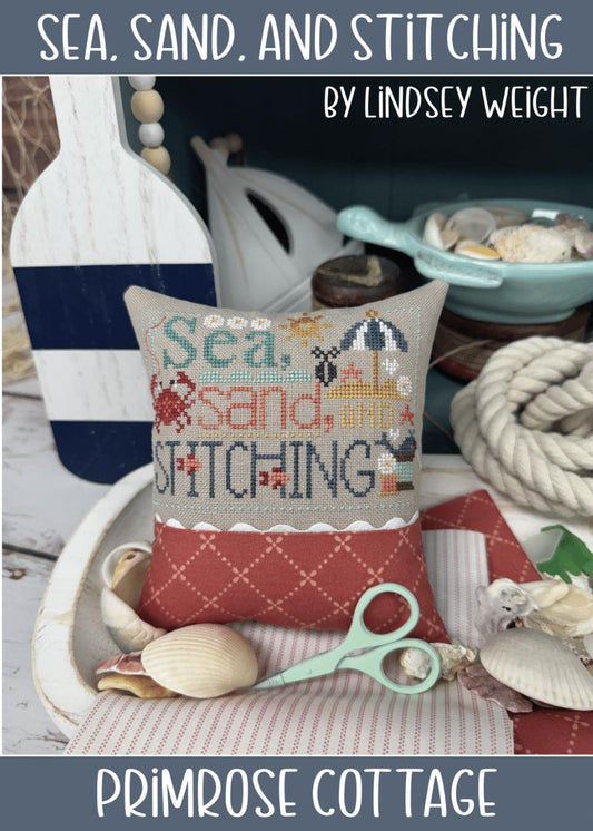 PREORDER! Sea, Sand, and Stitching by Primrose Cottage Stitches - Cross Stitch Paper Pattern
