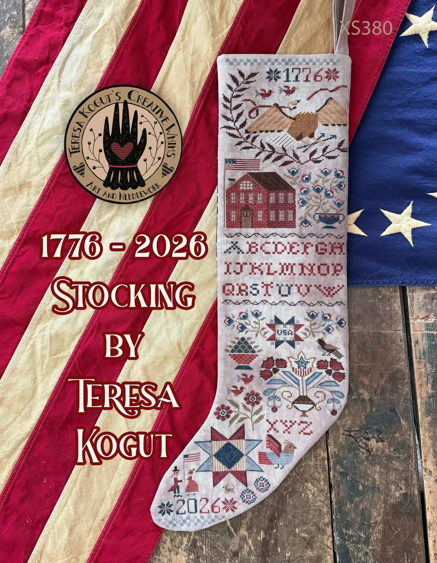 PREORDER! 1776 - 2026 Stocking Pattern - 2026 Nashville Needlework Market