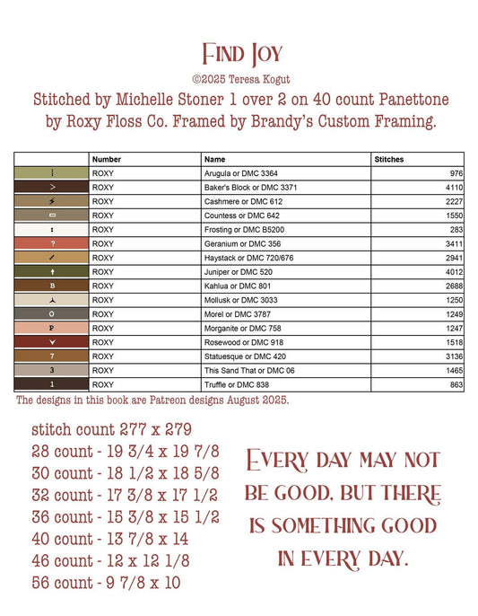 PREORDER! Find Joy Booklet - 2026 Nashville Needlework Market