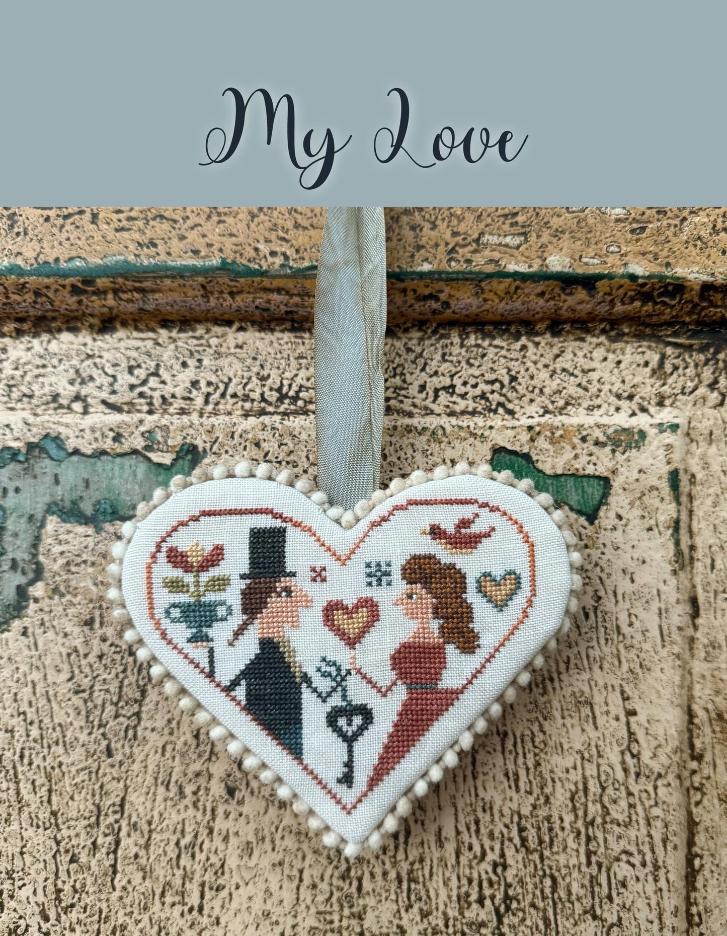 Hello Love Booklet - Cross Stitch Paper Pattern
