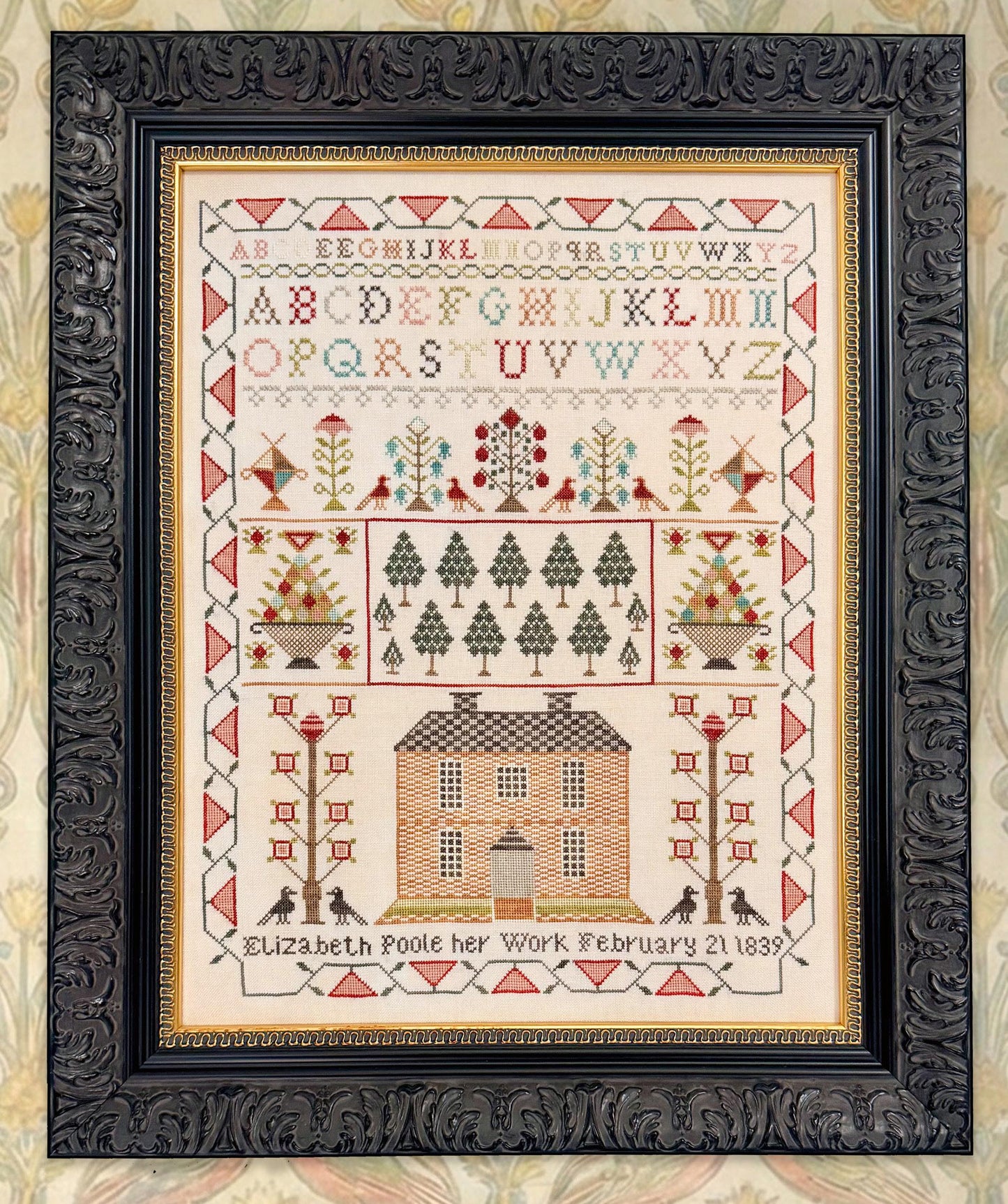 Elizabeth Poole 1839 - Cross Stitch Paper Pattern