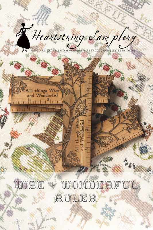 PREORDER! Wise + Wonderful Ruler by Heartstring Samplery - 2026 Nashville Needlework Market