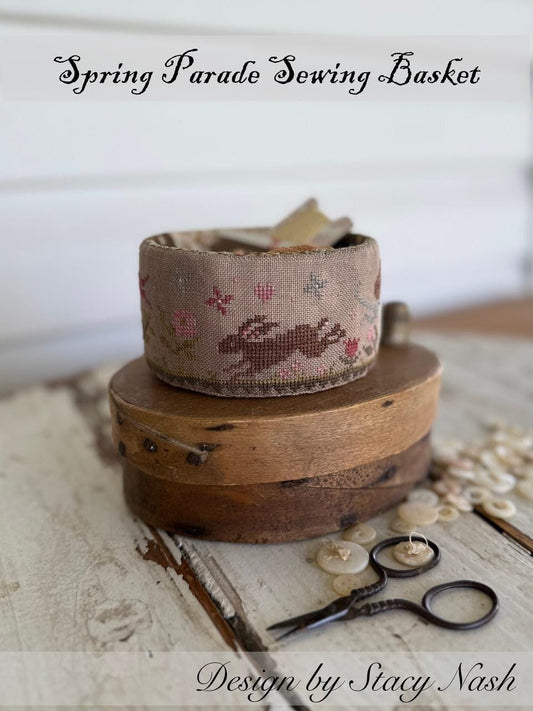 PREORDER! Spring Parade Sewing Basket by Stacy Nash Designs - 2026 Nashville Needlework Market
