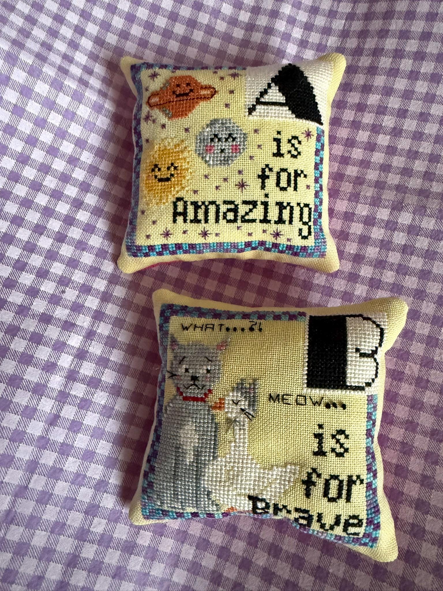 PREORDER! Positivity Alphabet (A-B) by Romy's Creations - 2026 Nashville Needlework Market