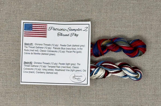 PREORDER! Floss Pack for Patriotic Sampler 2 - 2026 Nashville Needlework Market