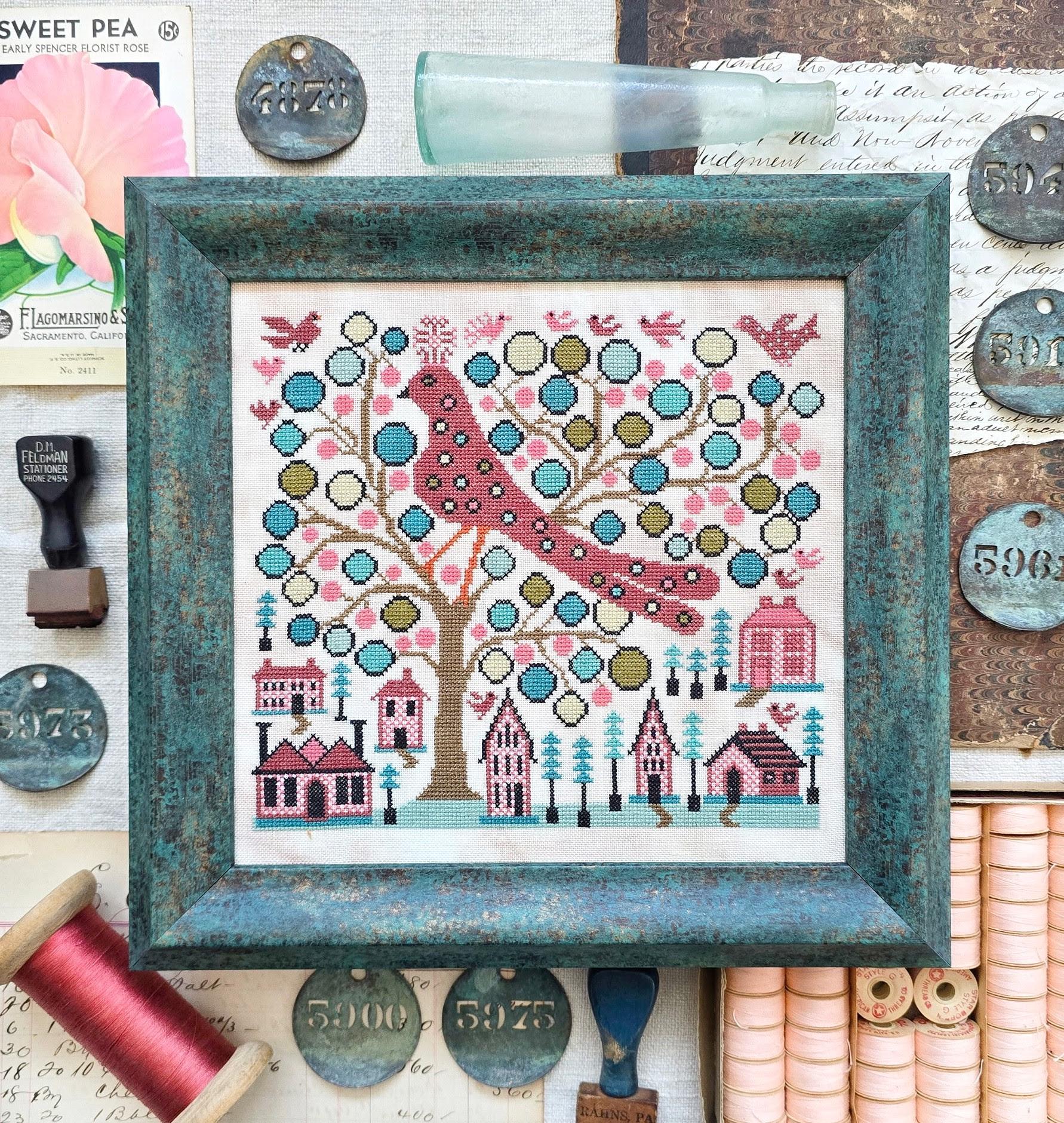 Dot the Bird - Cross Stitch Paper Pattern