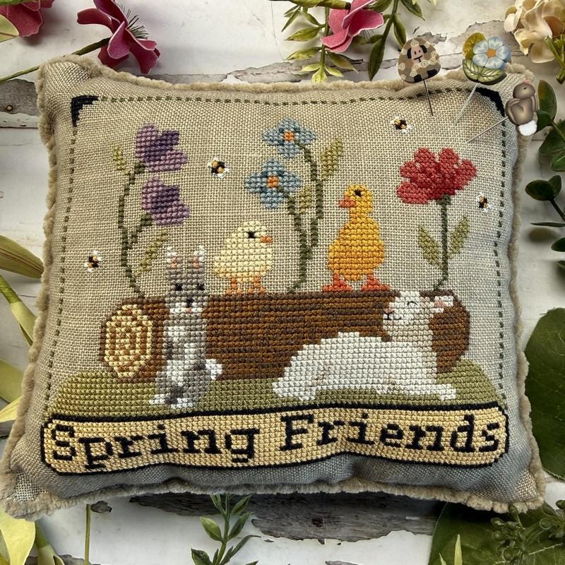 Spring Friends - Cross Stitch Paper Pattern