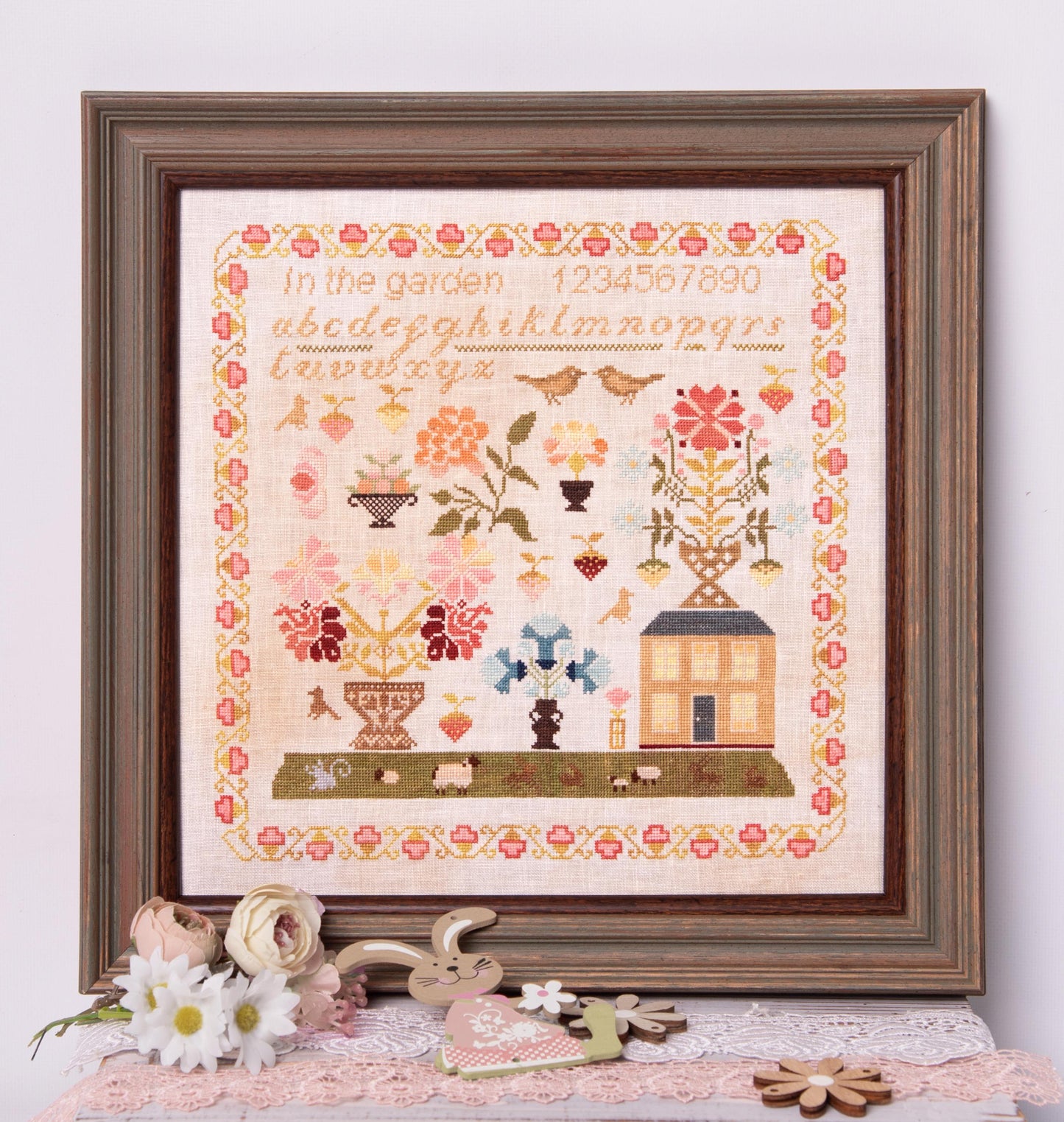 In The Garden - Cross Stitch Paper Pattern