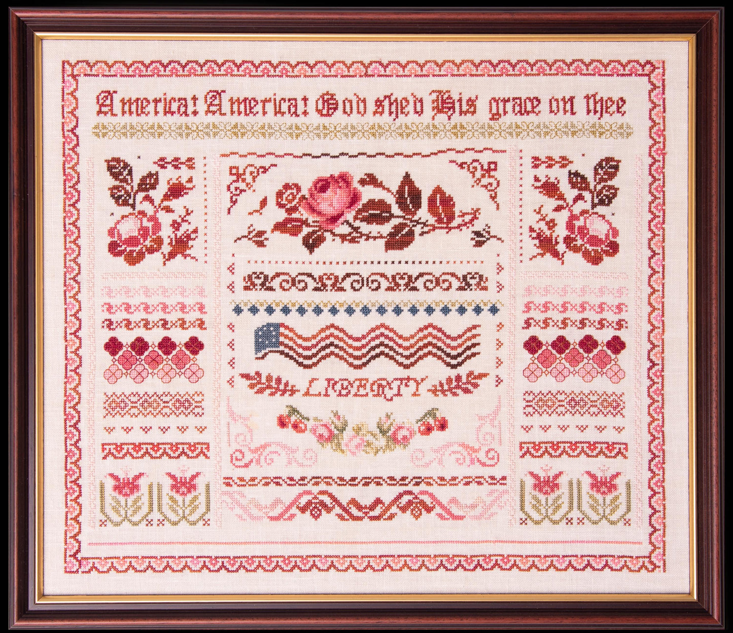 Liberty Band Sampler - Cross Stitch Paper Pattern