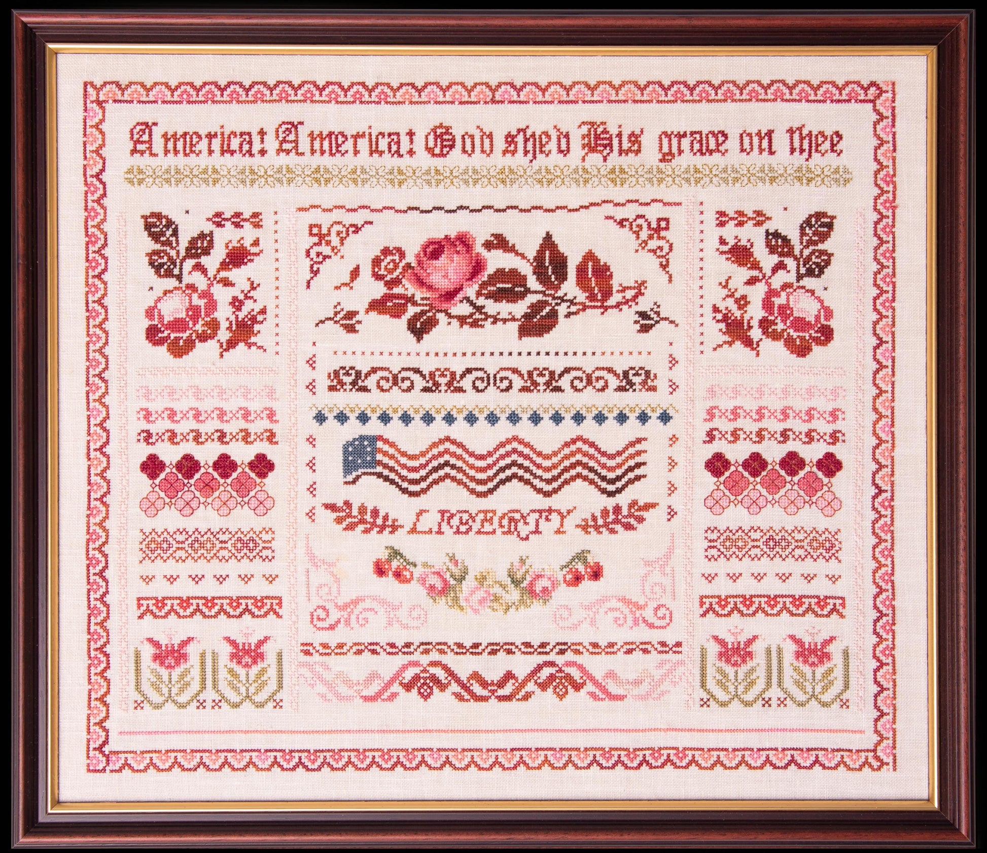 Liberty Band Sampler - Cross Stitch Paper Pattern