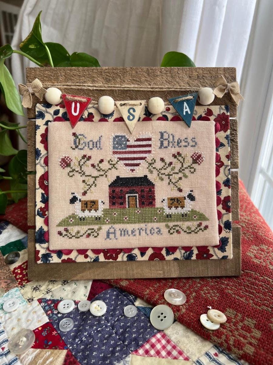Americana Sheep - Cross Stitch Paper Pattern