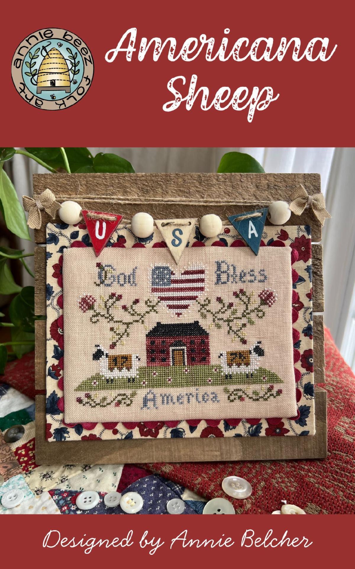 Americana Sheep - Cross Stitch Paper Pattern