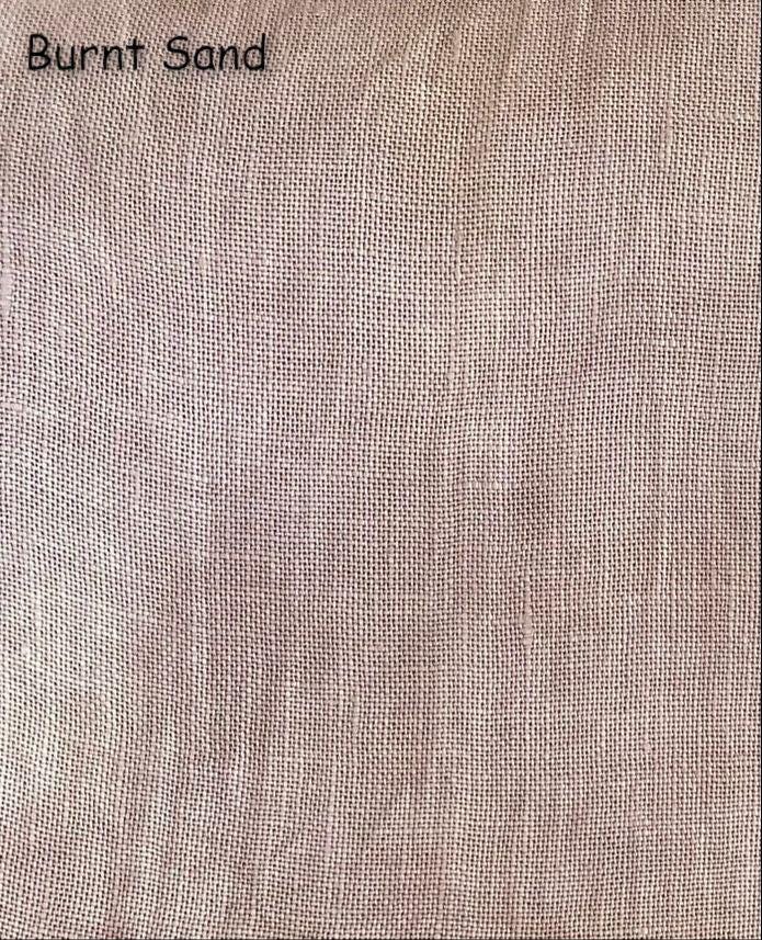 36 count BURNT SAND Linen - See description for size options