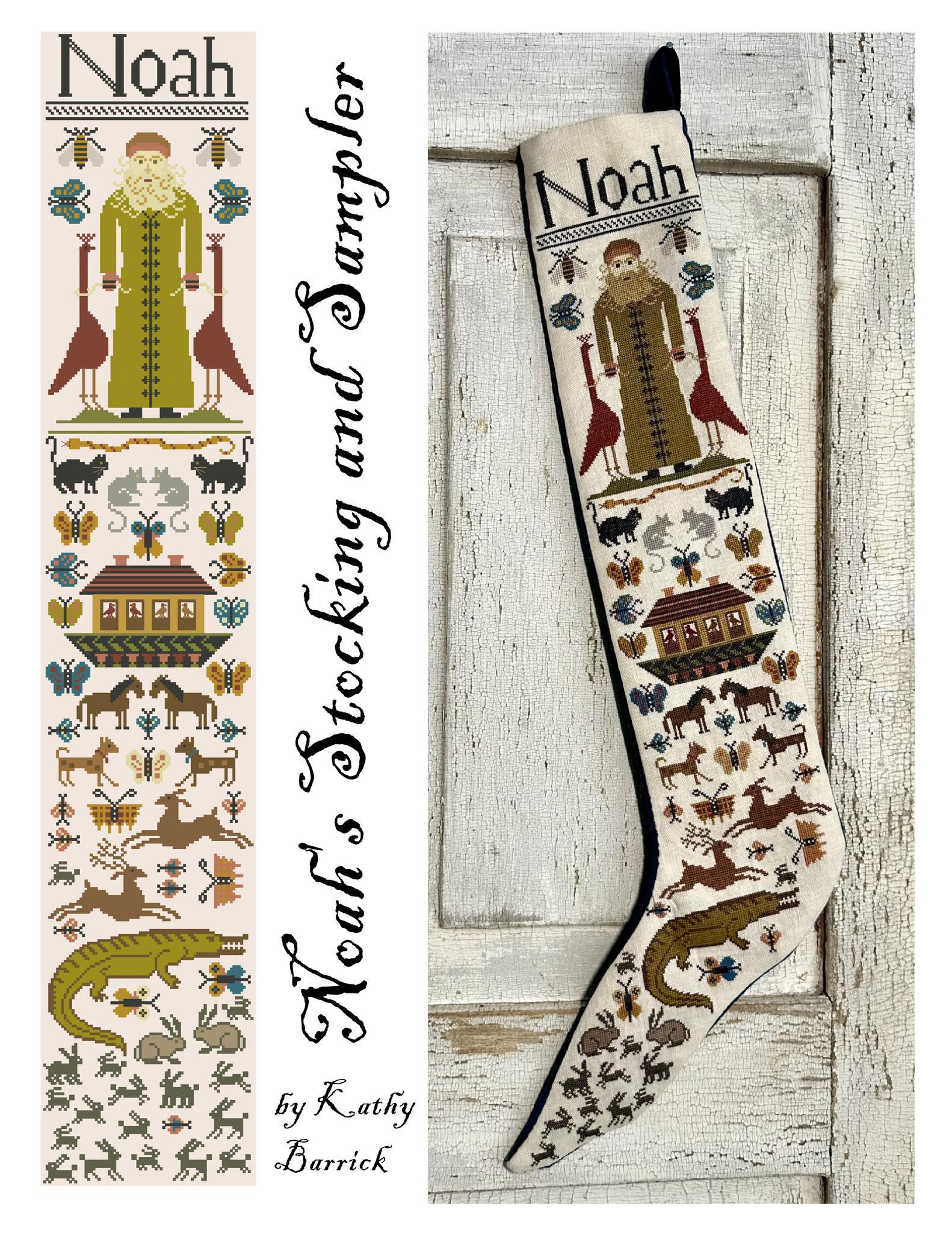 Noah's Stocking & Sampler - Cross Stitch Paper Pattern