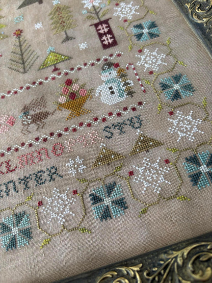 Enchanted Winter Sampler - Cross Stitch Paper Pattern