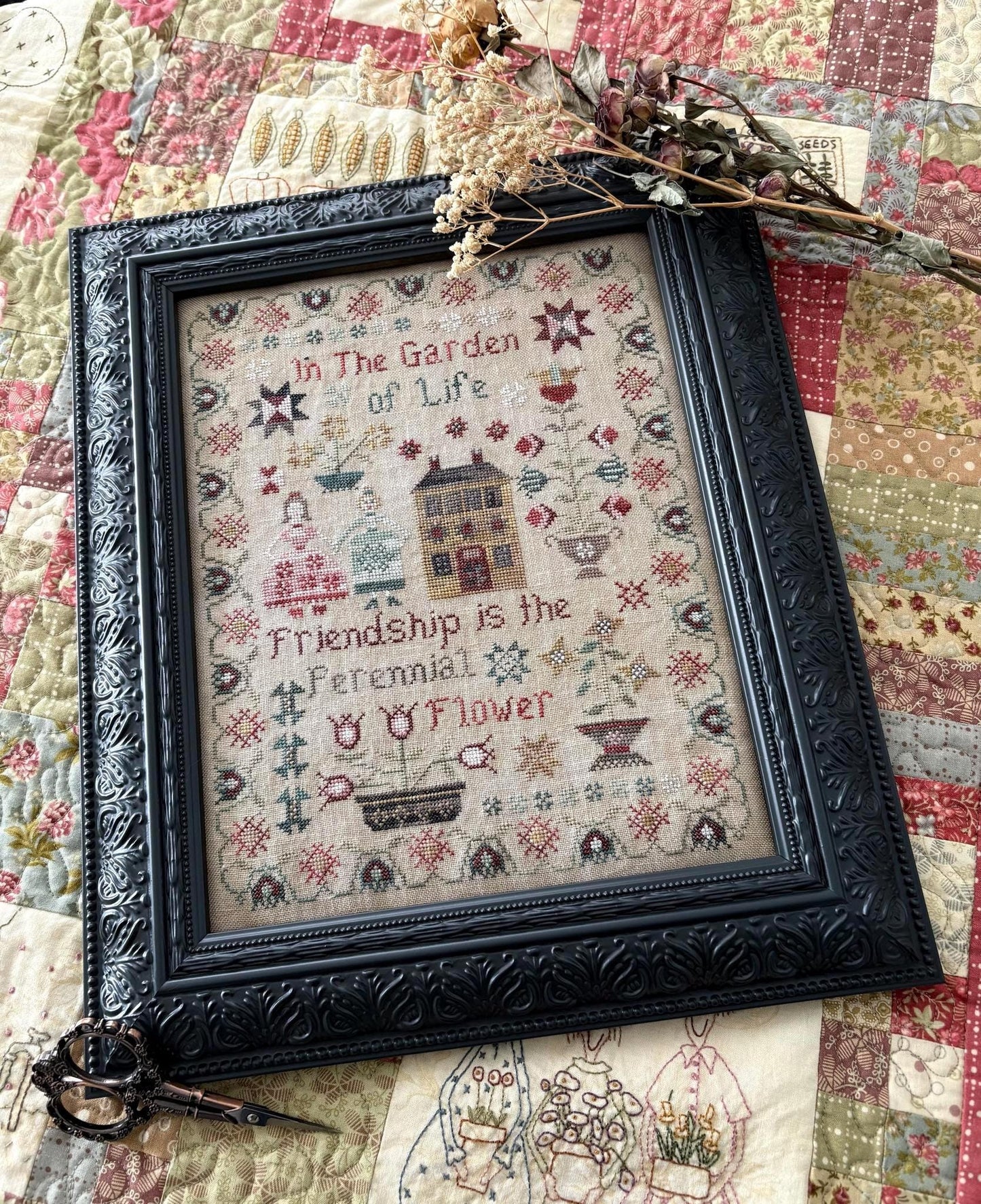 Perennial Flower Sampler - Cross Stitch Paper Pattern
