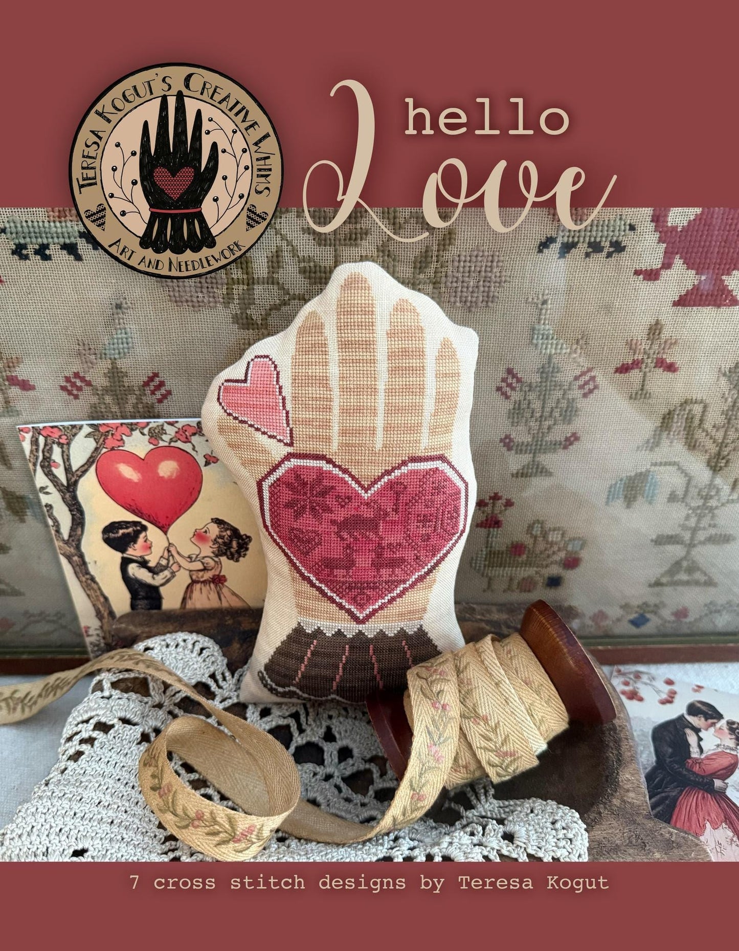 Hello Love Booklet - Cross Stitch Paper Pattern