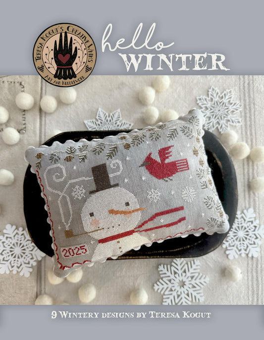 Hello Winter Booklet - Cross Stitch Paper Pattern