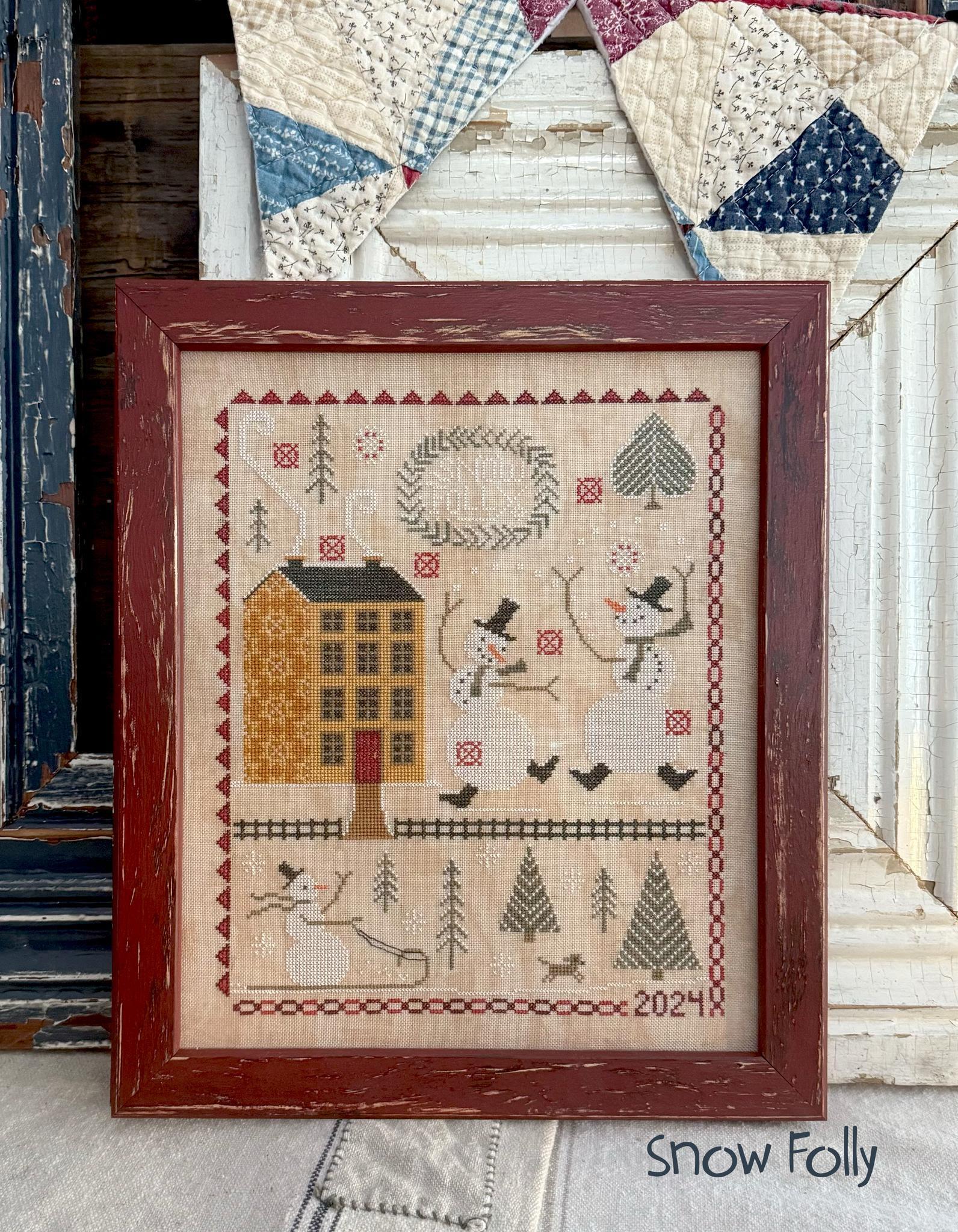 Hello Winter Booklet - Cross Stitch Paper Pattern