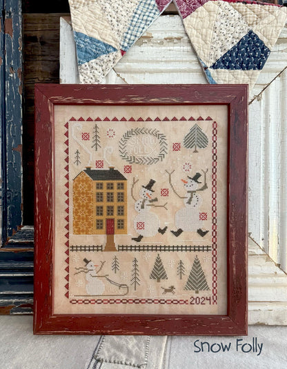 Hello Winter Booklet - Cross Stitch Paper Pattern