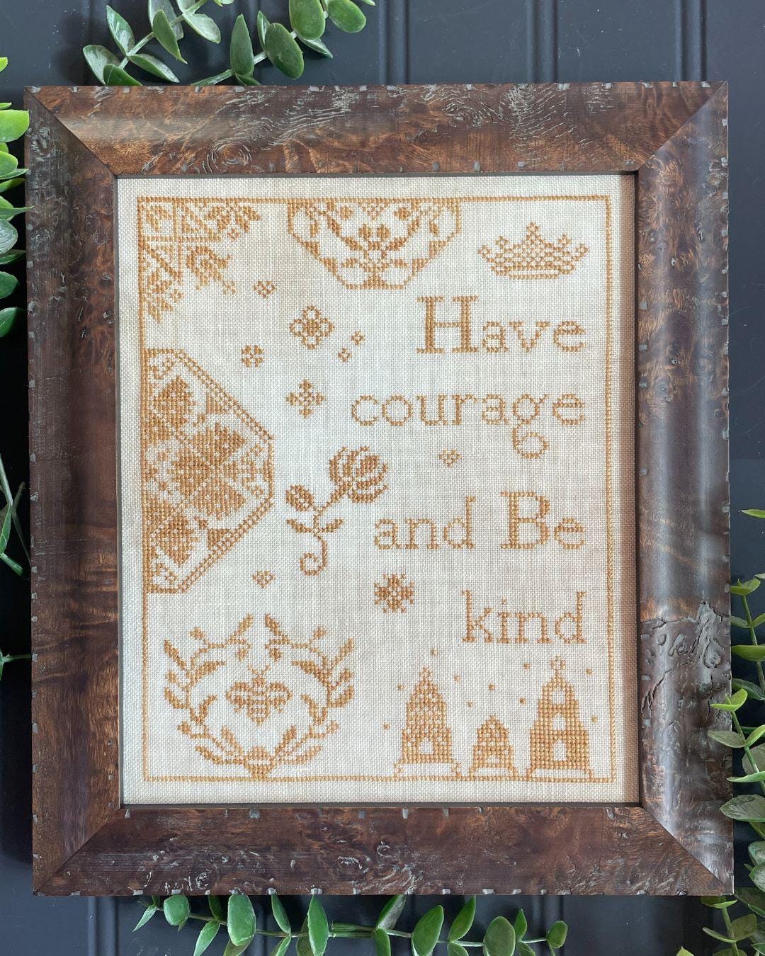 Have Courage - Cross Stitch Paper Pattern