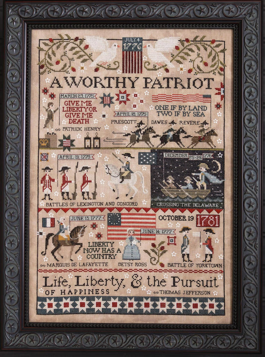PREORDER! A Worthy Patriot by Plum Street Samplers - 2026 Nashville Needlework Market