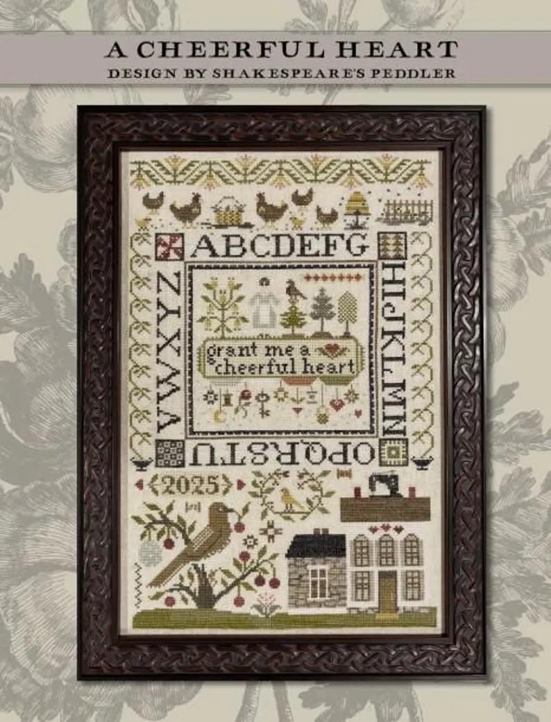 PREORDER! A Cheerful Heart by Shakespeare's Peddler - 2026 Nashville Needlework Market