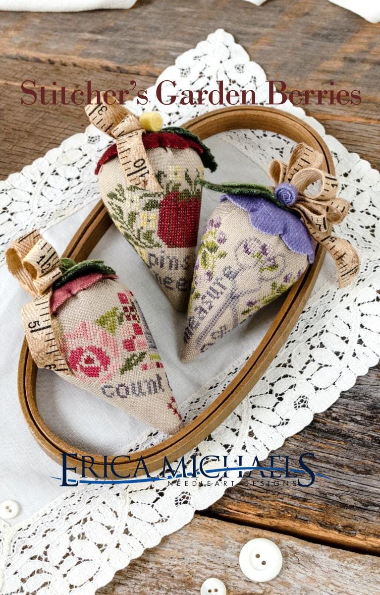 PREORDER! Stitcher's Garden Berries by Erica Michaels - 2026 Nashville Needlework Market