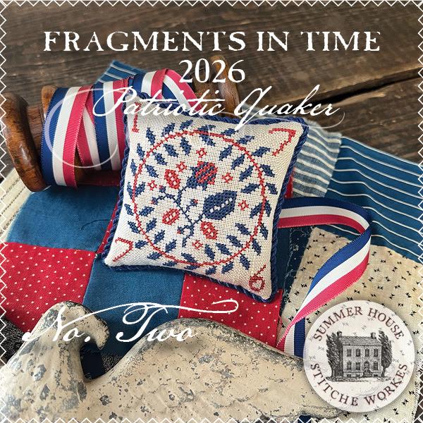 Fragments in Time 2026 - Patriotic Quaker Number Two - Cross Stitch Paper Pattern
