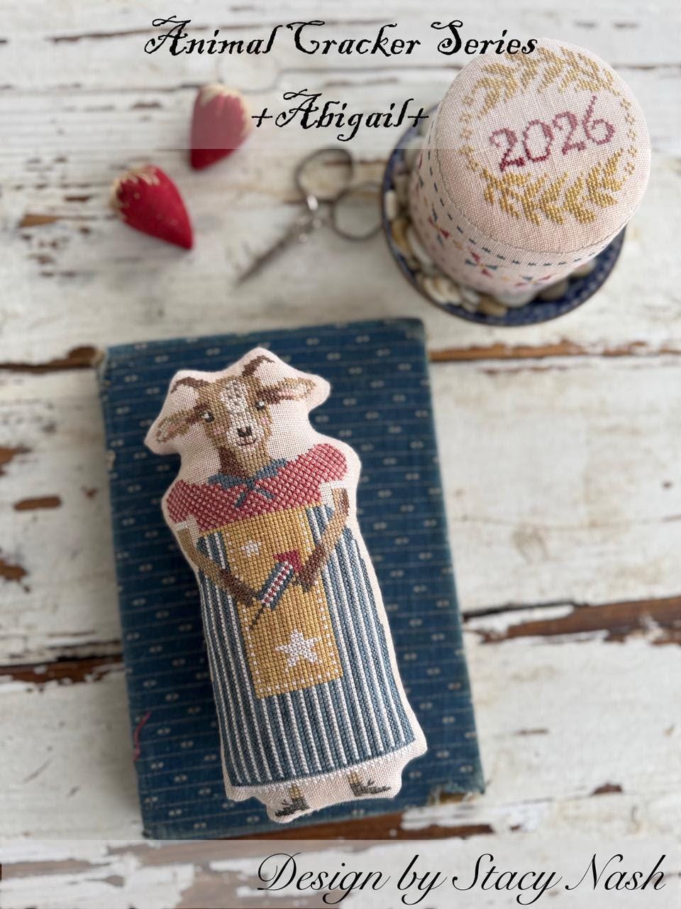 PREORDER! Animal Cracker Series - Abigail - by Stacy Nash Designs - 2026 Nashville Needlework Market