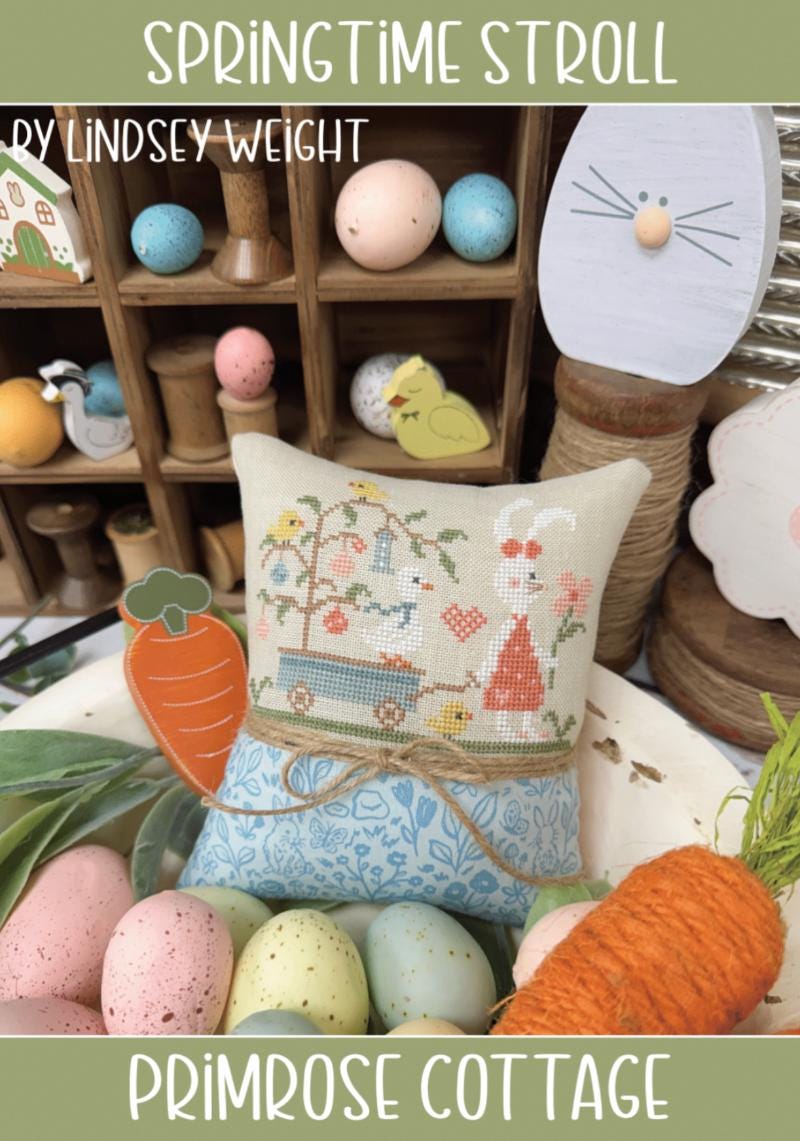 Springtime Stroll by Primrose Cottage Stitches - Cross Stitch Paper Pattern