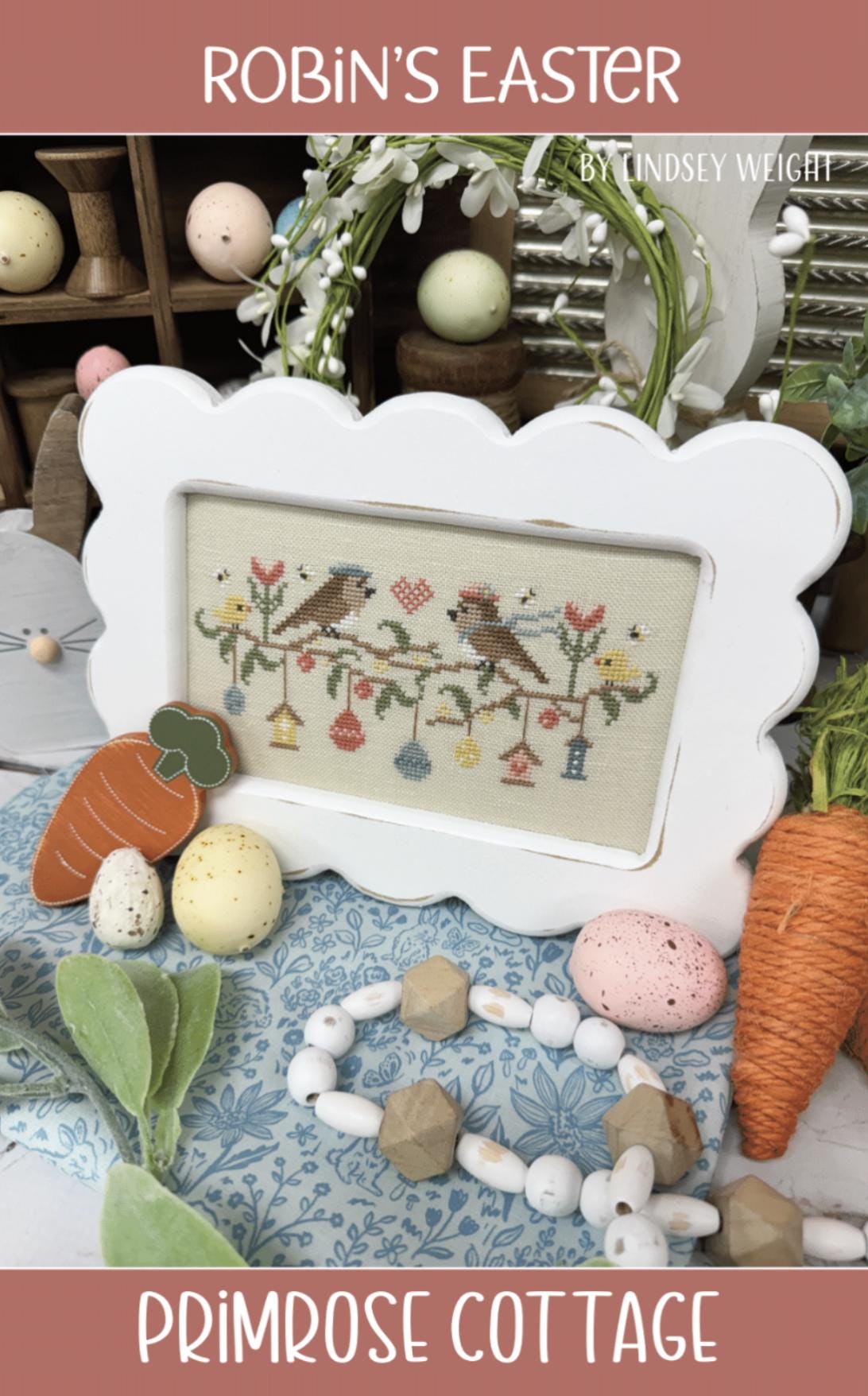 Robin's Easter - Cross Stitch Paper Pattern