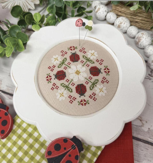 Garden Variety Ladybug by Primrose Cottage Stitches - Cross Stitch Paper Pattern
