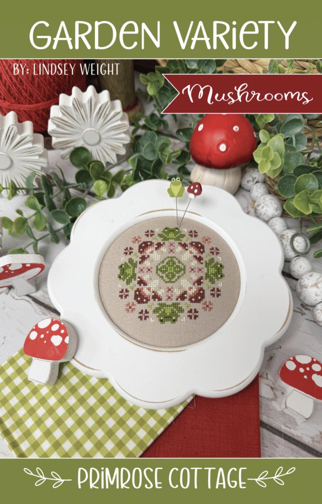 Garden Variety Mushrooms by Primrose Cottage Stitches - Cross Stitch Paper Pattern