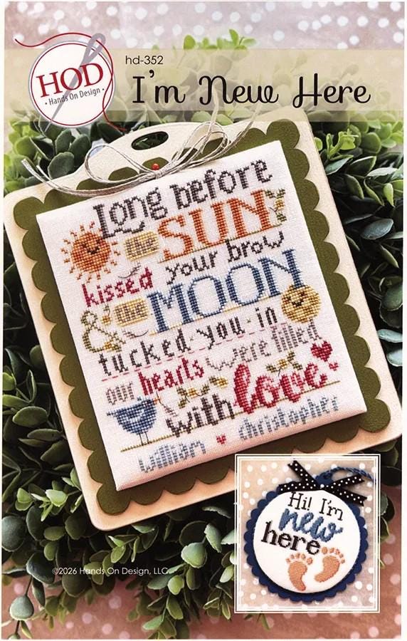 I'm New Here - Cross Stitch Paper Pattern