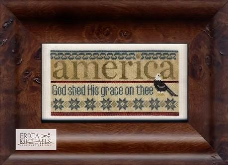 America by Erica Michaels - Cross Stitch Paper Pattern