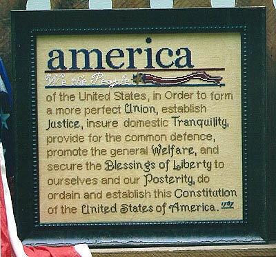 We The People - Cross Stitch Paper Pattern