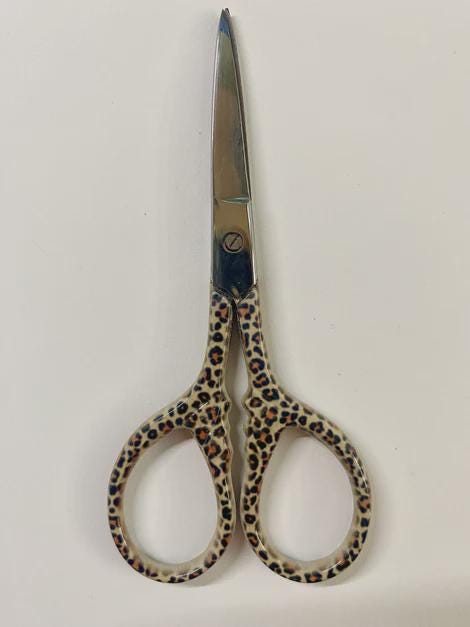 Scissors - 3 1/2" - Leopard