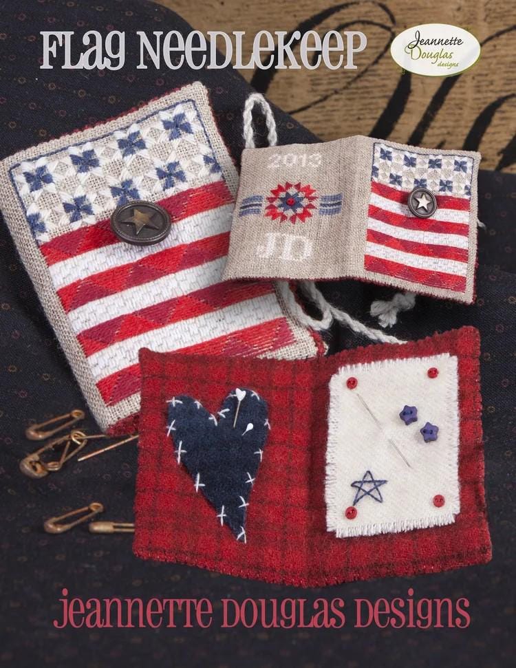 Flag Needlekeep by Jeannette Douglas - Cross Stitch Paper Pattern