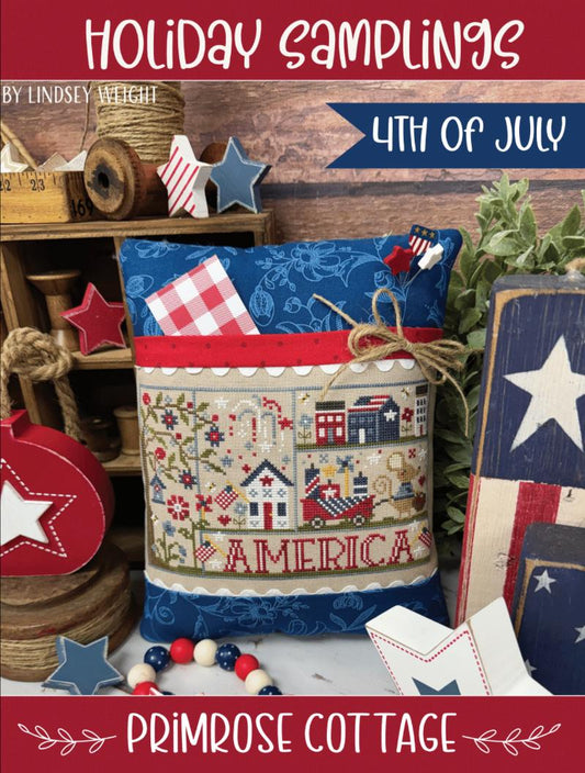 Holiday Samplings 4th of July by Primrose Cottage Stitches - Cross Stitch Paper Pattern
