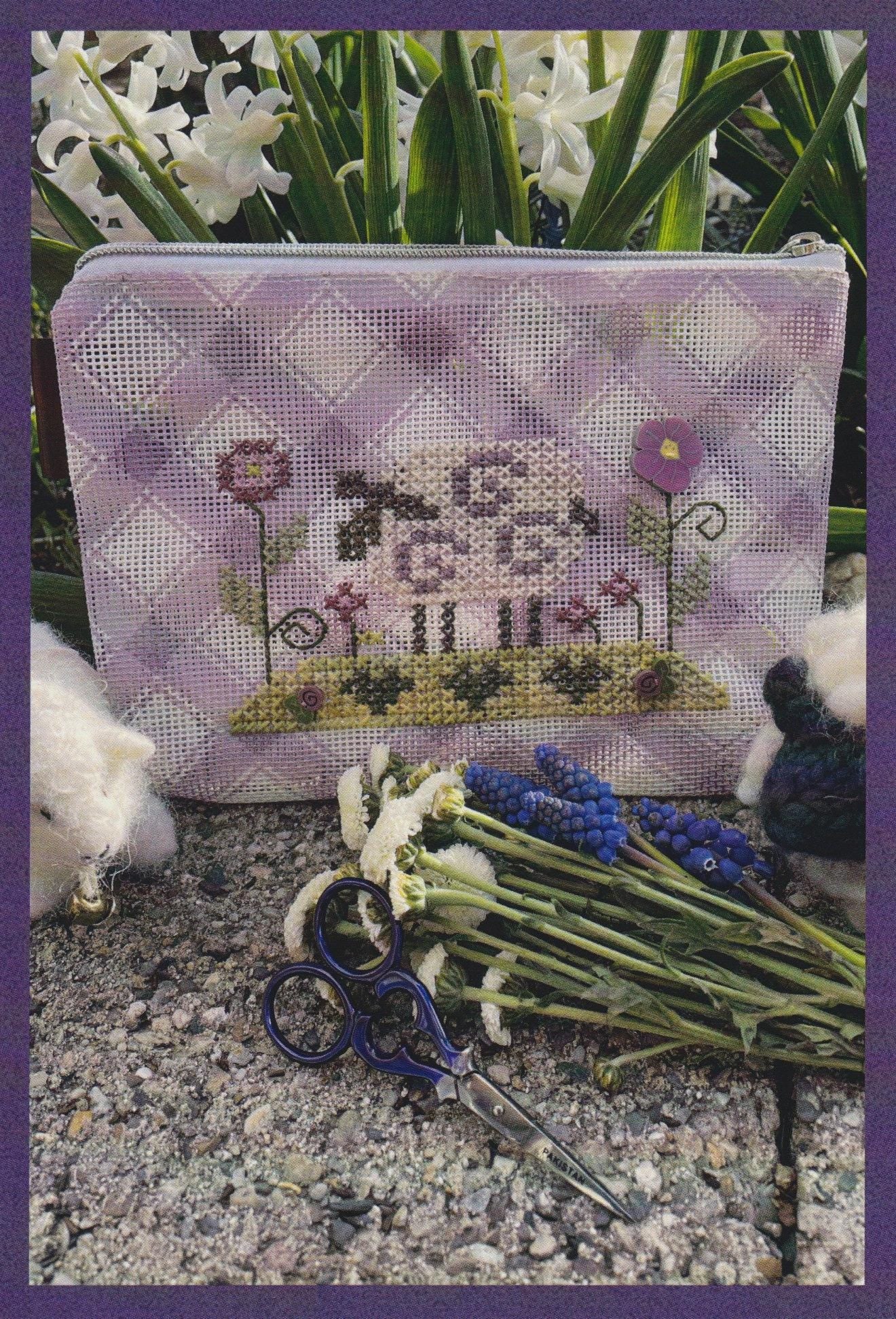 Lamb Mini Bag Kit - Includes Mad for Plaid Mini Bag, Pattern, & Pearl Cotton Threads