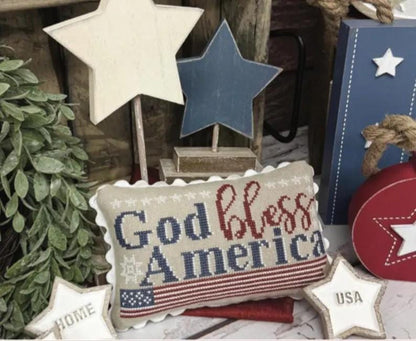 God Bless America by Primrose Cottage Stitches - Cross Stitch Paper Pattern