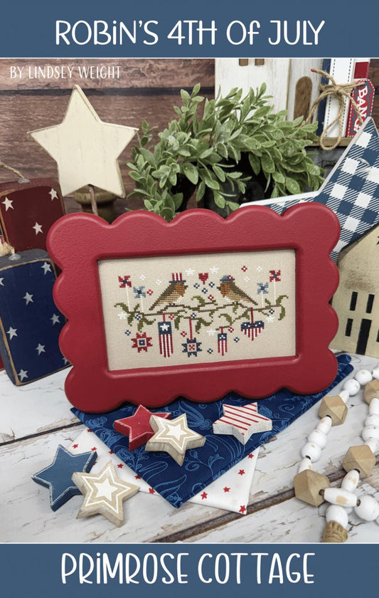 Robin's 4th of July by Primrose Cottage Stitches - Cross Stitch Paper Pattern