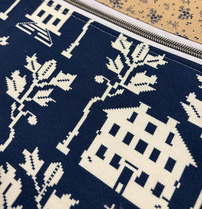 Project Bag 12 x 14 - Cloth - Indigo Schoolhouse