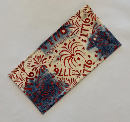 Notions Bag 5" x 10" - Vinyl Front - Patriotic