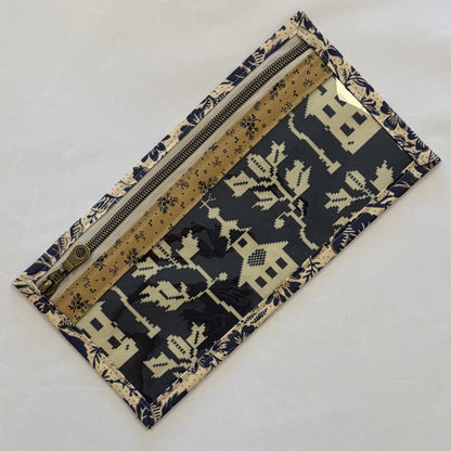 Notions Bag 5" x 10" - Vinyl Front - Indigo Schoolhouse