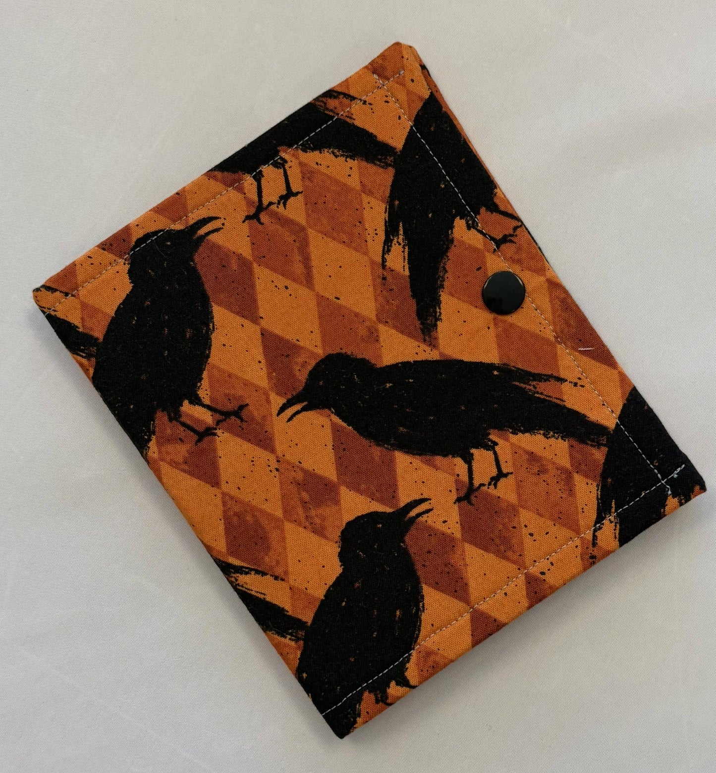 Thread Bed/Floss Catcher - Orange/Black Crows