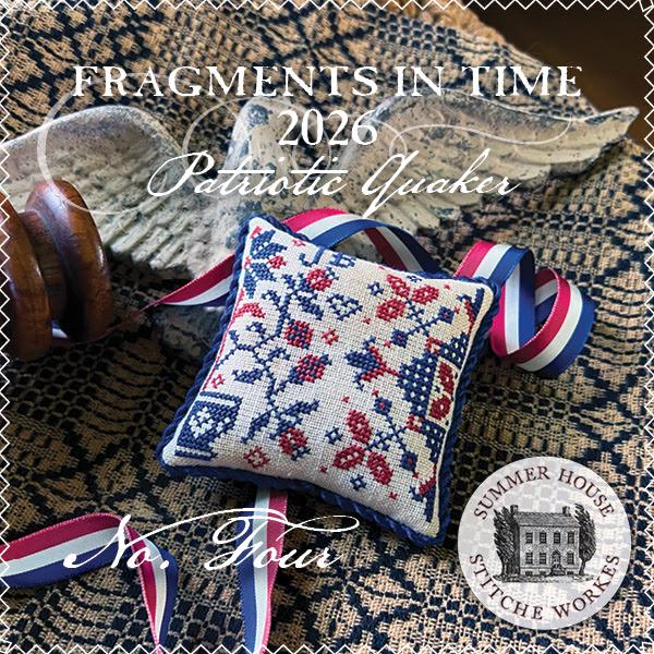 Fragments in Time 2026 - Patriotic Quaker Number Four - Cross Stitch Paper Pattern