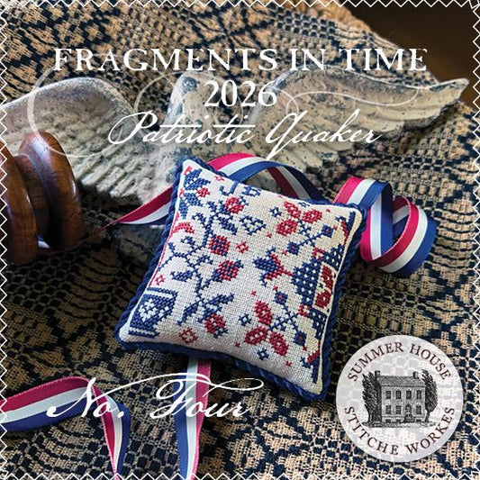 Fragments in Time 2026 - Patriotic Quaker Number Four - Cross Stitch Paper Pattern