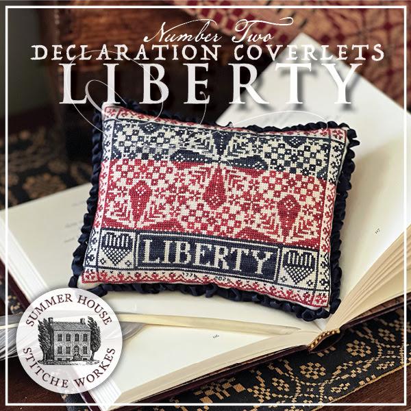 Declaration Coverlets - Liberty - Cross Stitch Paper Pattern